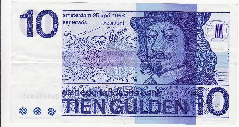 (afbeelding voor) 10 Gulden 1968 ZF+ Frans Hals 49-1b